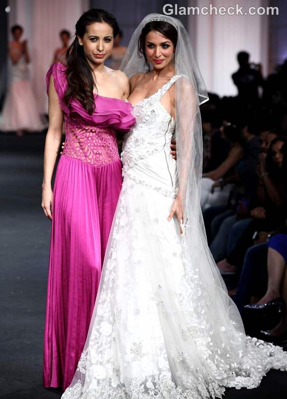 Malaika Arora mandira wirk Aamby Valley india bridal fashion week 2012