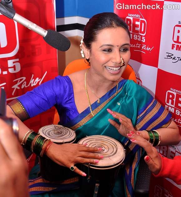 Rani Mukherjee Promotes Aiyya at Radio Mirchi and Red FM in Mumbai