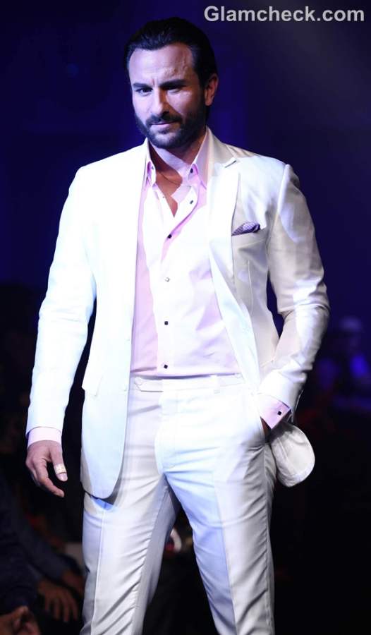 Saif ali khan for designer Narendra Kumar Ahmed India Bridal Week