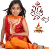 Traditional fashion kids-indian festival ganesh chaturthi