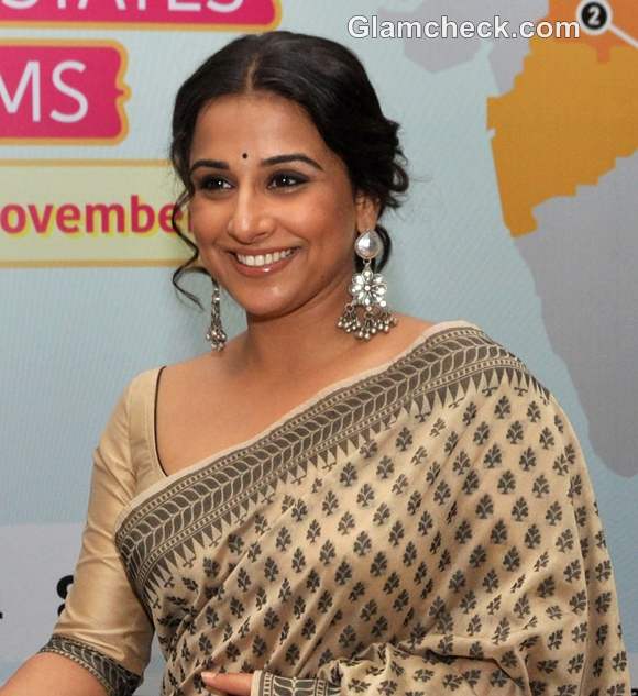 Vidya Balan traditional look makeup how to