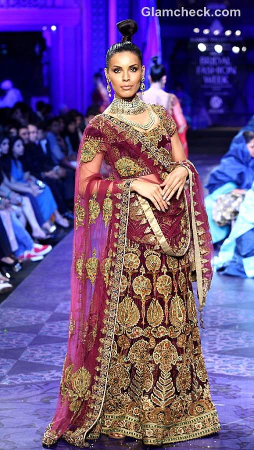 aamby valley india bridal fashion week 2012 JJ Valaya grand finale lehenga