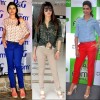 bollywood celebs colored denim trend 2012