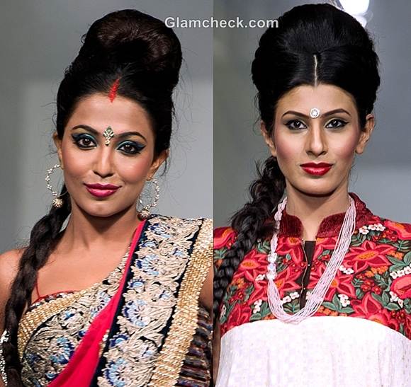 ganesh chaturthi traditional hairstyle makeup