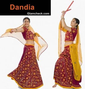 Dandia traditional attire Navratri women