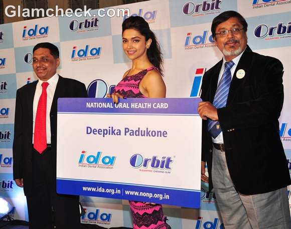 Deepika Padukone at the Launch of Orbit IDA National Oral Health Card