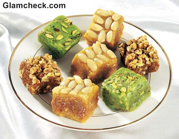 Diwali Sweets how to serve