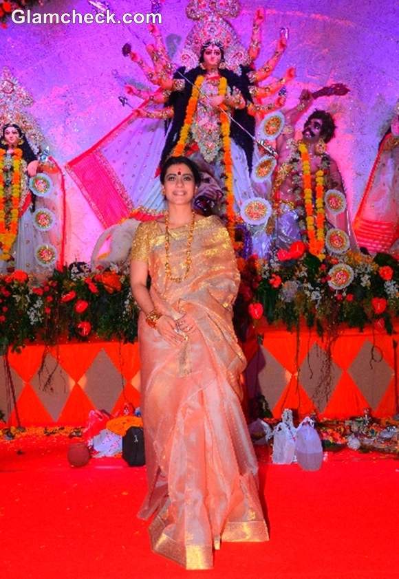 Kajol Durga Puja Celebration in Mumbai