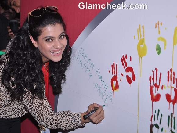 Kajol Spreads Awareness on Global Hand Washing Day