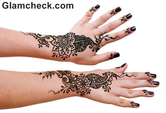 Karva Chauth mehndi designs arabic hands