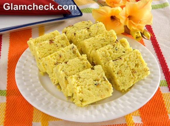 Pineapple Barfi diwali sweets