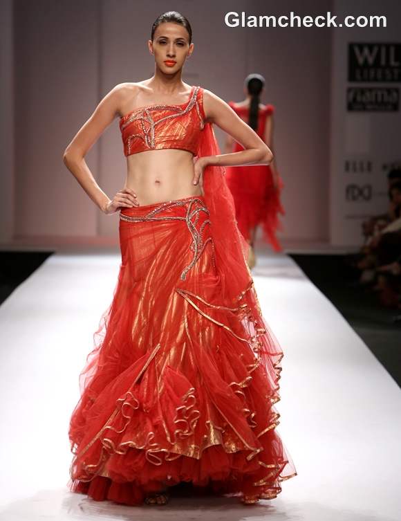 Prerna Bhardwaj Day 4 of WIFW S-S 2013 gown