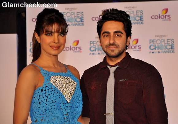 Priyanka Chopra ayushman khurana Launches Peoples Choice Awards 2012