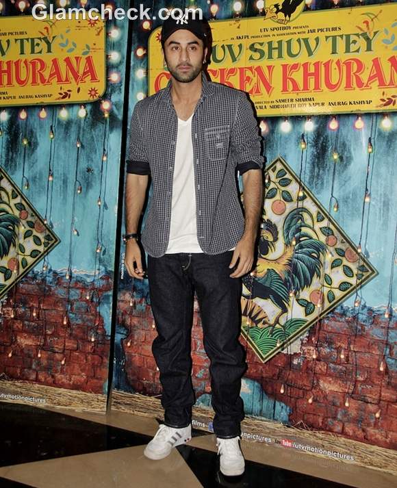 Ranbir Kapoor at special screening of Luv Shuv Tey Chicken Khurana