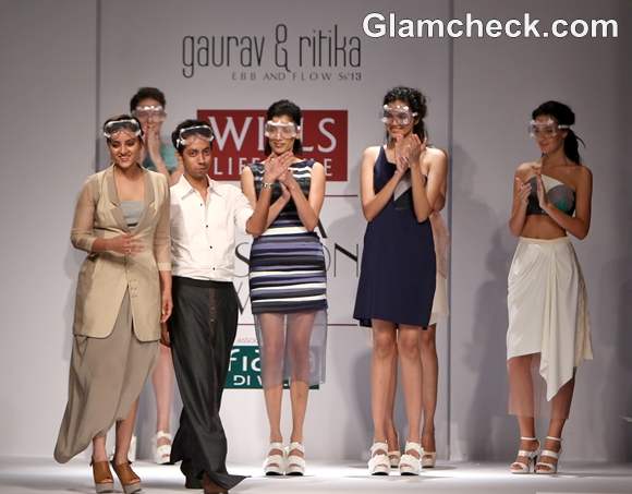 WIFW S-S 2013 Gaurav Ritika collection Ebb and Flow