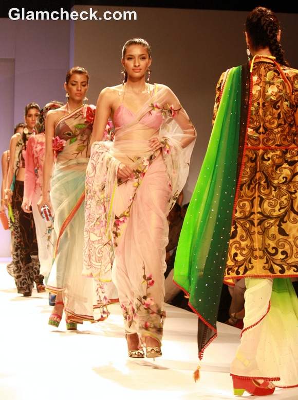 WIFW S-S 2013 Rajdeep Ranawat collection sarees