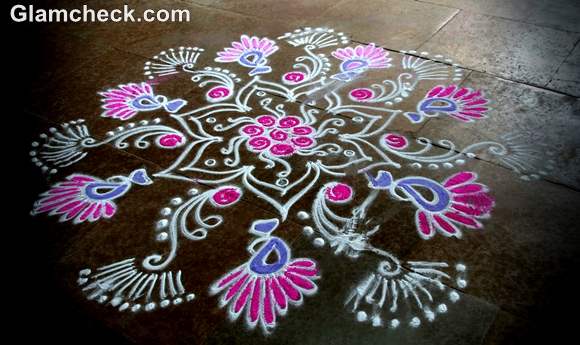 diwali rangoli designs colors