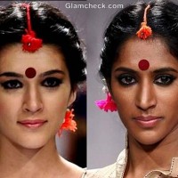hairstyle makeup Durga Puja indian festival look