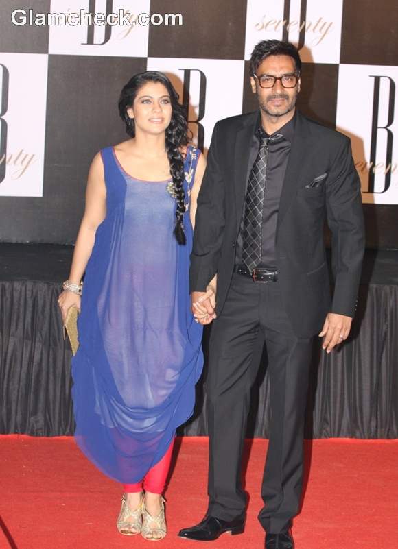 kajol ajay devgan Amitabh Bachchan 70th Bday party