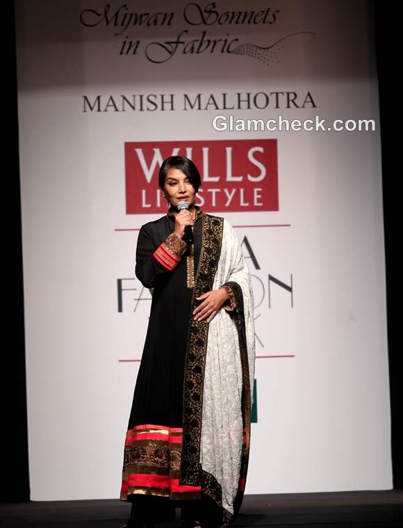 shabana azmi Manish Malhotra WIFW S-S 2013 Mijwan collection