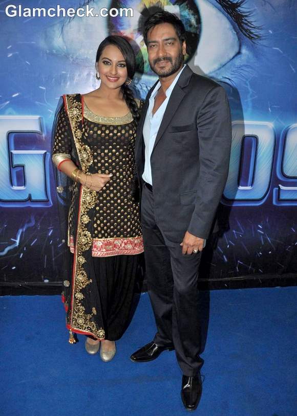 sonakshi sinha ajay devgan bigg boss 6 Son of Sardar Promotion