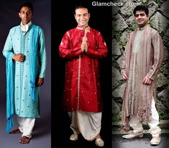 traditional fashion men indian festival durga puja 2012