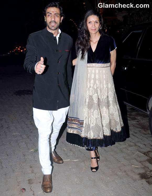 Arjun Rampal Mehr Rampal Shilpa Shetty Diwali Bash