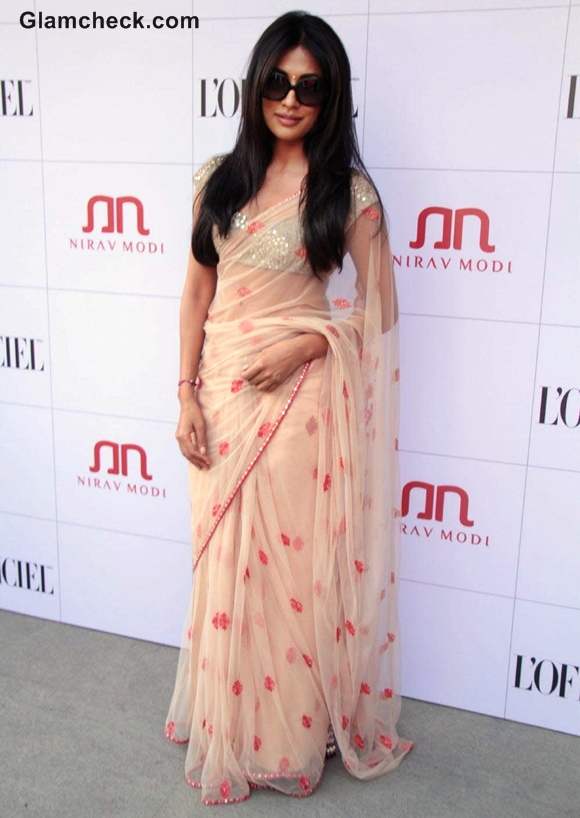 Chitrangada Singh in Sari at Nirav Modi Jewels Event