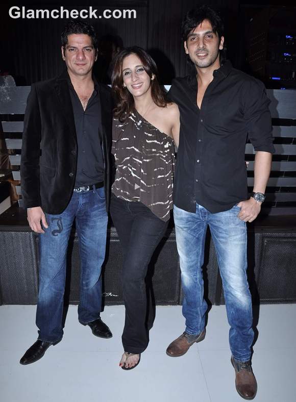 DJ Aqeel with wife Farah Khan Ali and Zayed Khan