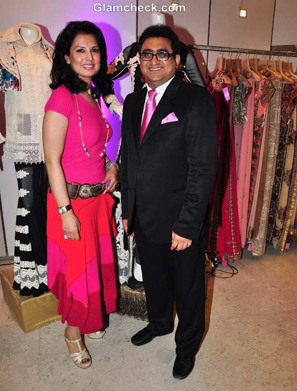 Designer Ritu Beri at the launch of her new Festive Collection at Kimaya