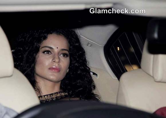 Kangana Ranaut at amitabh Bachchan Diwali Bash