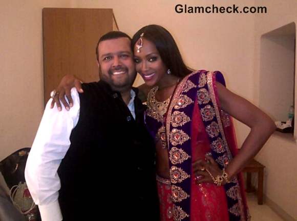 Naomi Campbell in indian attire Manav Gangwani Jodhpur