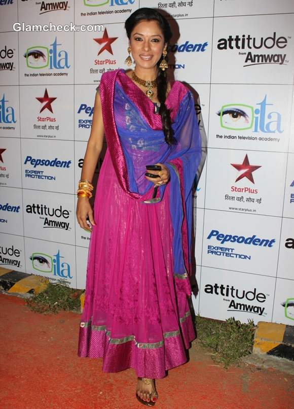 Rupali Ganguly  Indian Television Awards 2012 Mumbai