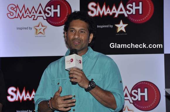 Sachin Tendulkar inauguration of SMAASH entertainment centre Phoenix Mill in Mumbai