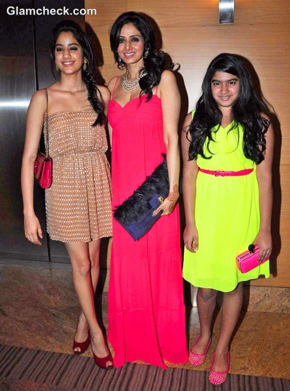 sridevi with daughters Blenders Pride Fashion Tour 2012 mumbai