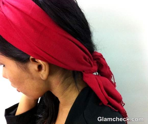 DIY How to Tie a Headwrap Turban-step 6