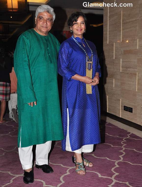 Javed Akhtar and Shabana Azmi At The Success Party Of Talaash