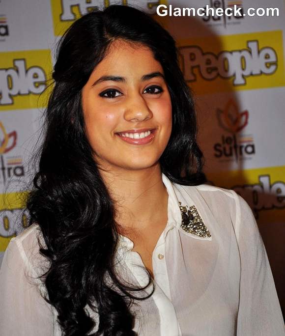 Jhanvi Kapoor daughter of Sridevi at the unveiling of People Magazine december 2012 issue