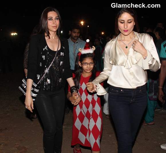 Karisma kareena kapoor Midnight Mass on Christmas Eve at St Andrews Church