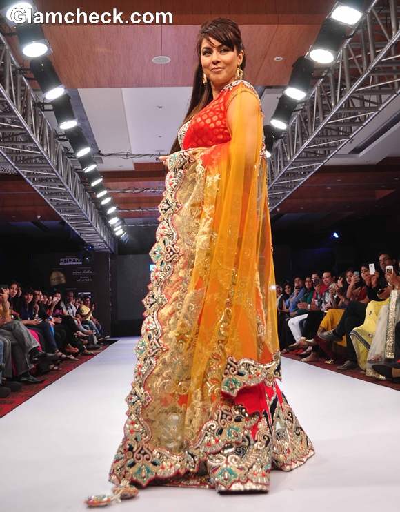 Mahima Choudhary walked The Ramp For Designer Mohit Falod