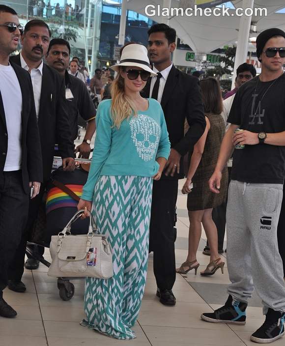 Paris Hilton Arrives in Mumbai