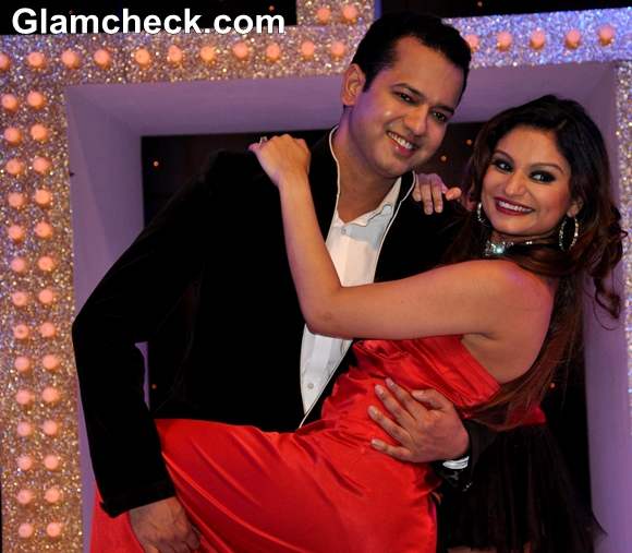 Rahul Mahajan with wife Dimpy Mahajan Nach Baliye Season 5 Contestant