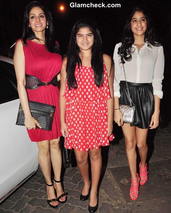 Sridevi with daughters at People Magazine Issue unveiling