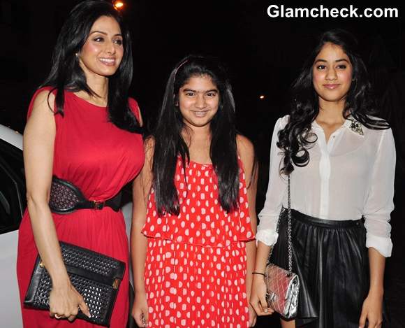 Sridevi with daughters at Unveiling Of People Magazine Issue