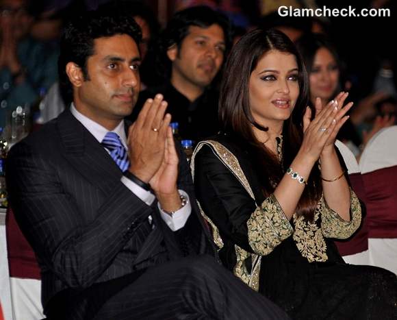 aishwarya rai abhishekh bachchan at Amjad Ali Khan Book My Father Our Fraternity