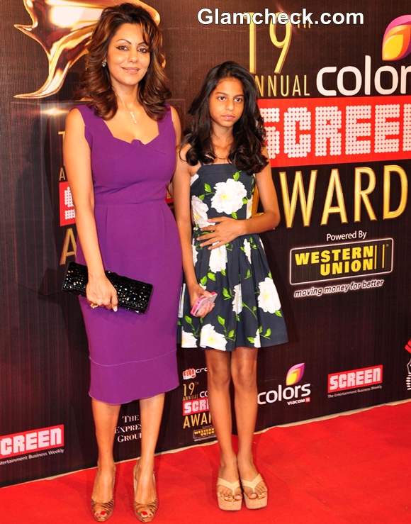 Gauri Khan with her daughter Suhana Khan