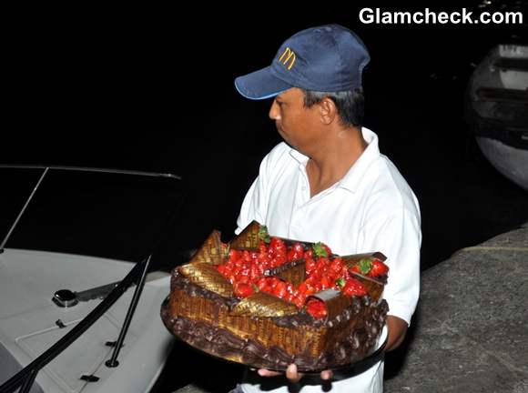 Hrithik Roshan Birthday cake On A Luxury Yacht