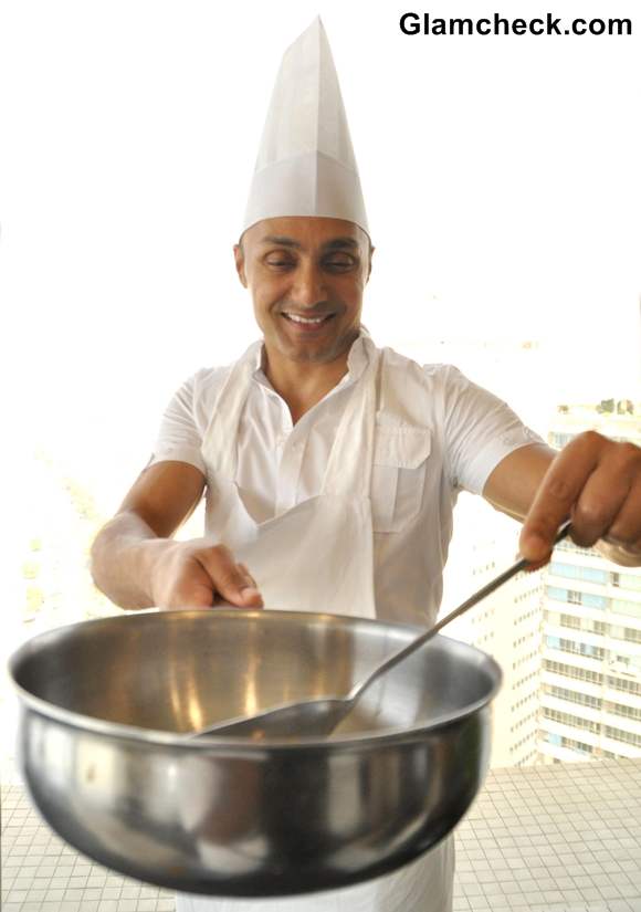 Rahul Bose during a pasta lunch