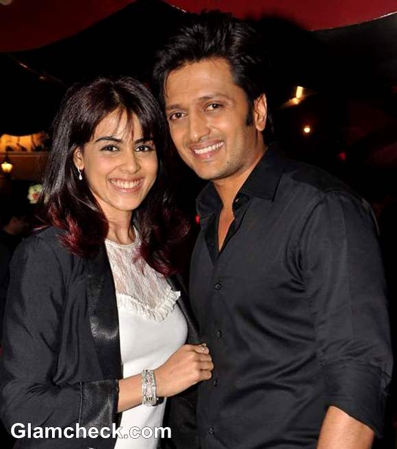 Riteish Deshmukh Genelia DSouza  Film Screening Balak Palak