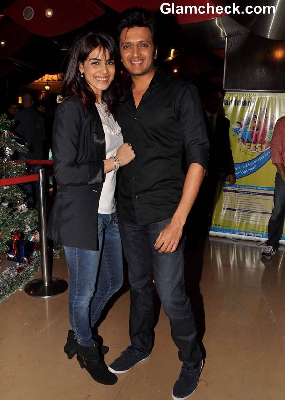 Riteish Deshmukh Genelia DSouza Screening Balak Palak